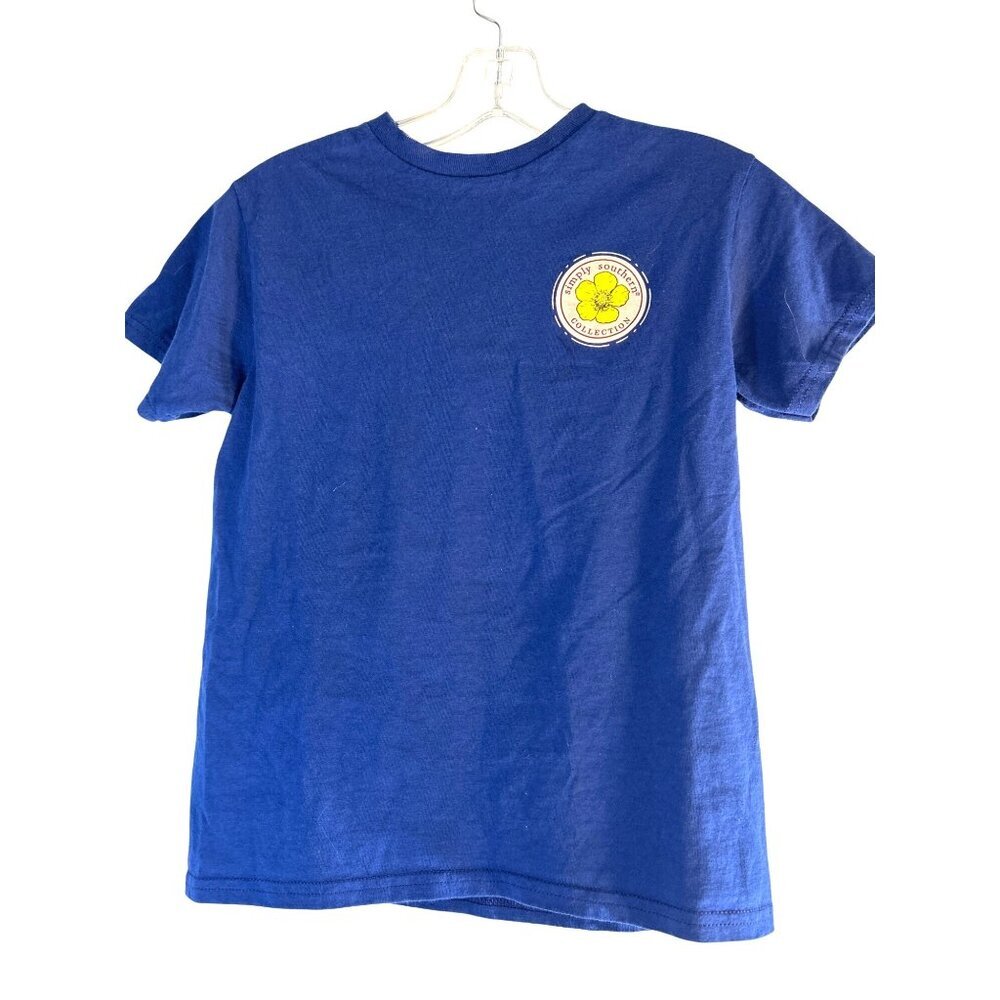 Simply Southern Girls Tee Graphic Blue Multi Size Youth S